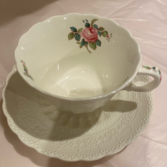 EUC VTG SPODES JEWEL COPELAND TEACUP AND SAUCER IN “SPODES BILLINGSLEY ROSE” - Picture 2 of 10